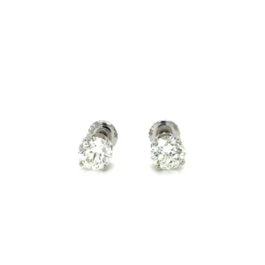 1.50 Carat Natural Diamond Studs