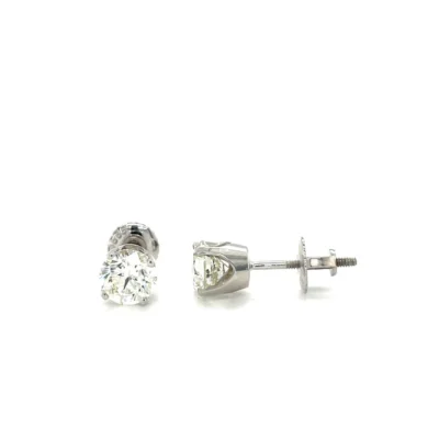 1.50 Carat Natural Diamond Studs