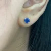 1.86 Carat Blue Sapphire Studs